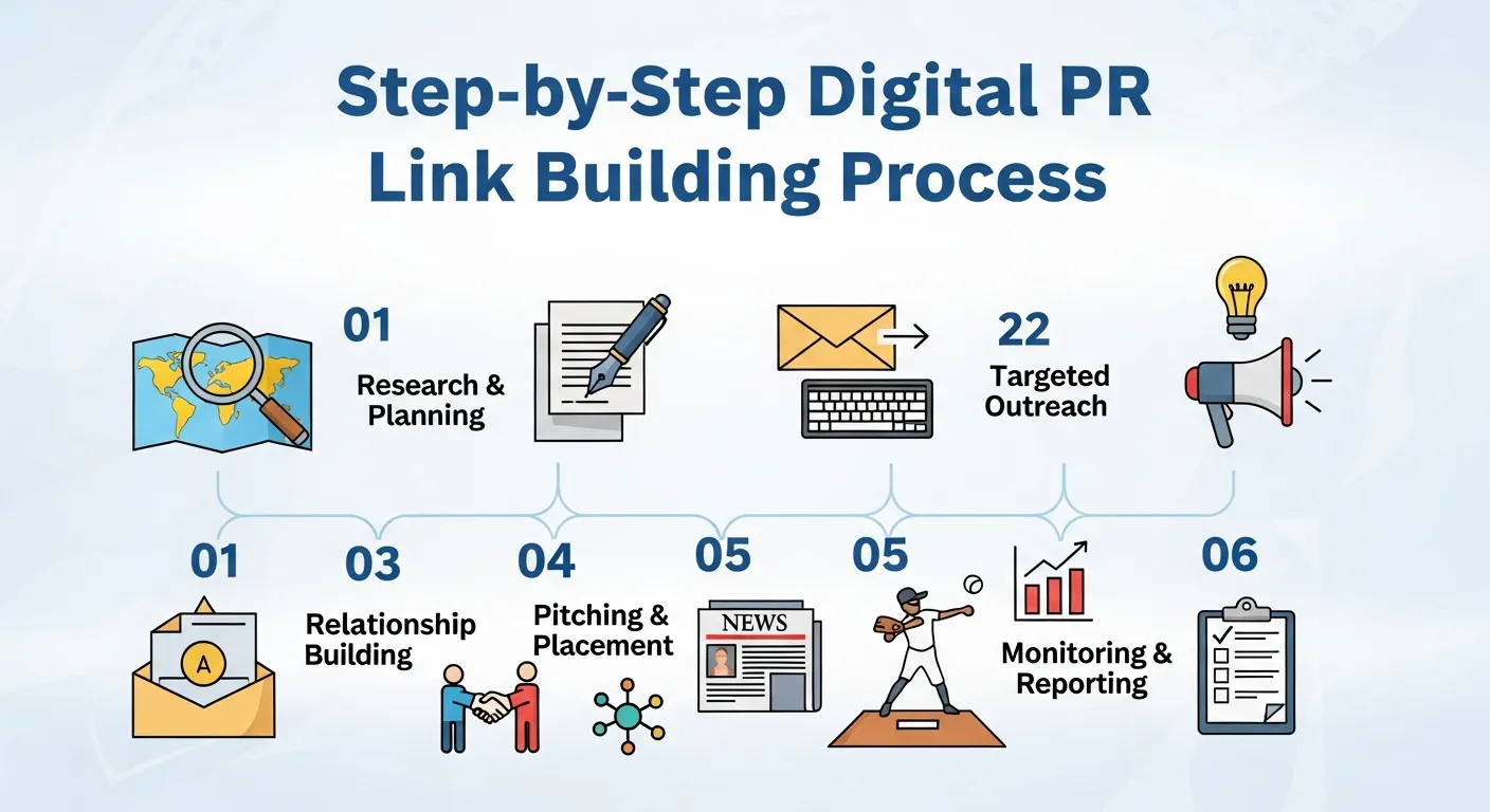 Digital PR Link Building Process