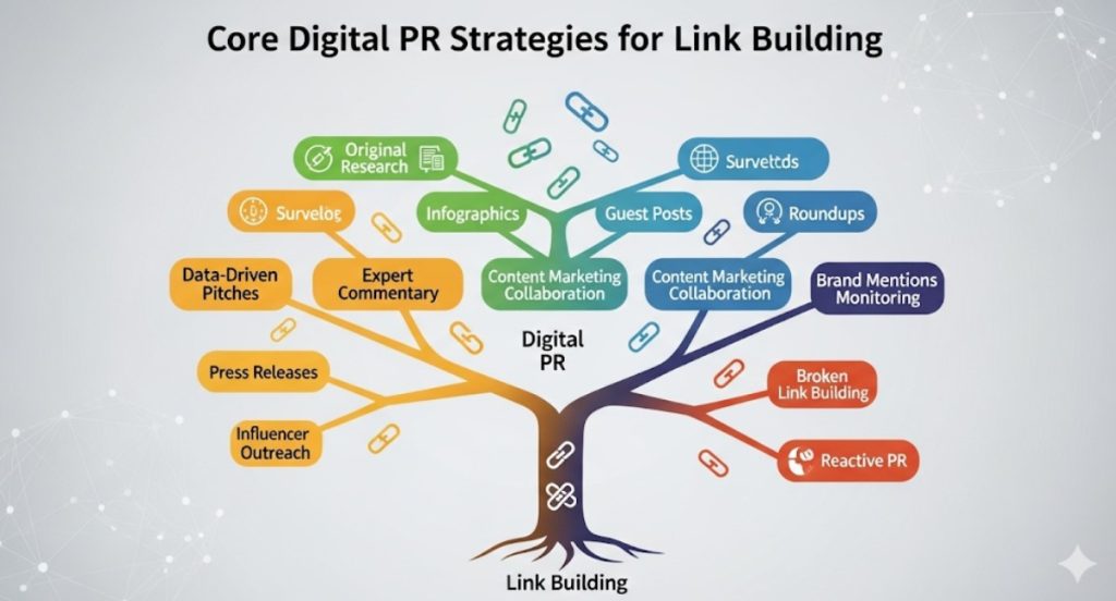 Core Digital PR Strategies for Link Building