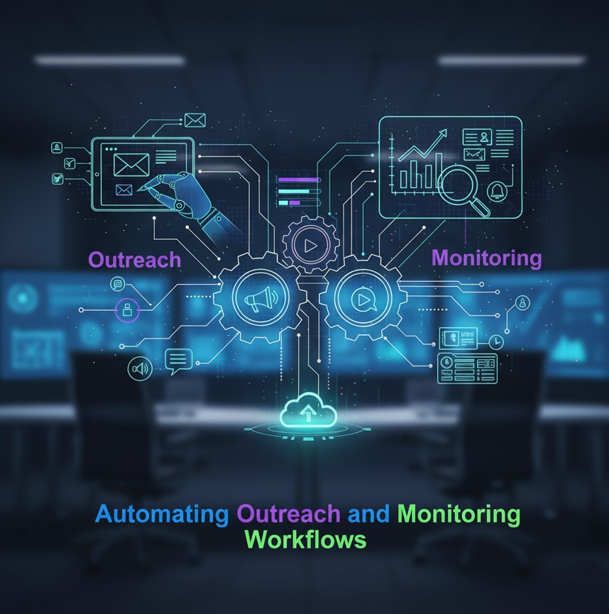 Automating Outreach and Monitoring Workflows
